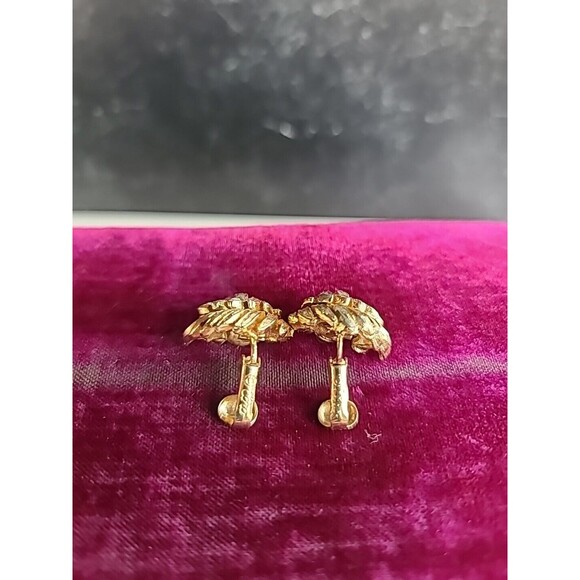 Coro Rhinestone Clip-on Earrings Vintage, READ - Picture 6 of 10